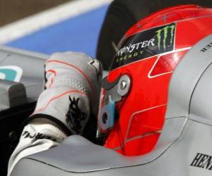 Puzzle Michael Schumacher - Mercedes - Ουγγρικό Grand Prix 2010